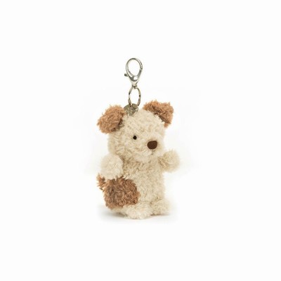 Jellycat Little Pup Bag Charm Dog USA | 84397BMJD